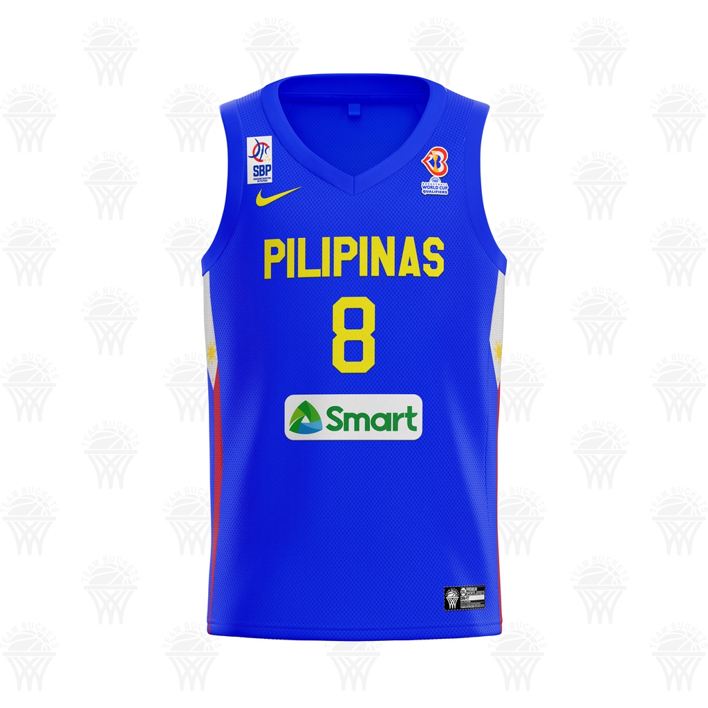 Custom Clarkson #6 Sotto #11 Team Pilipinas Basketball Jersey