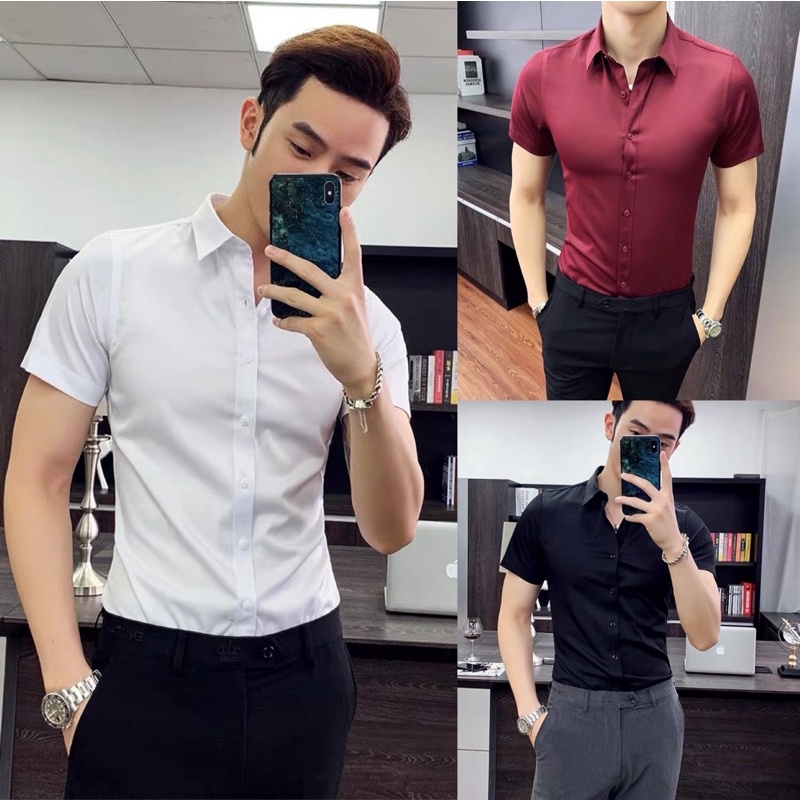 Polo Men's Short Sleeve Korean Style Formal Fashion Casual Perpect