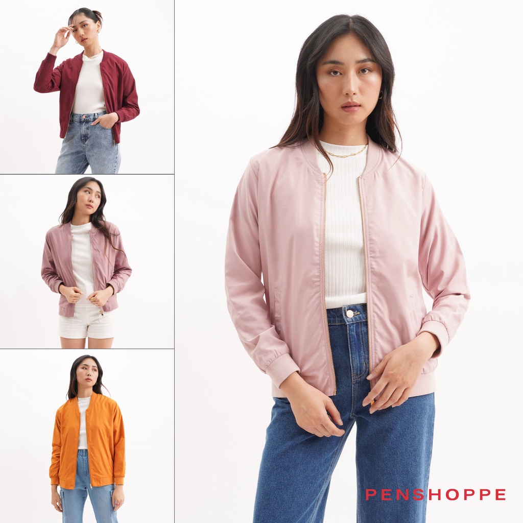 Penshoppe bomber 2025 jacket pink