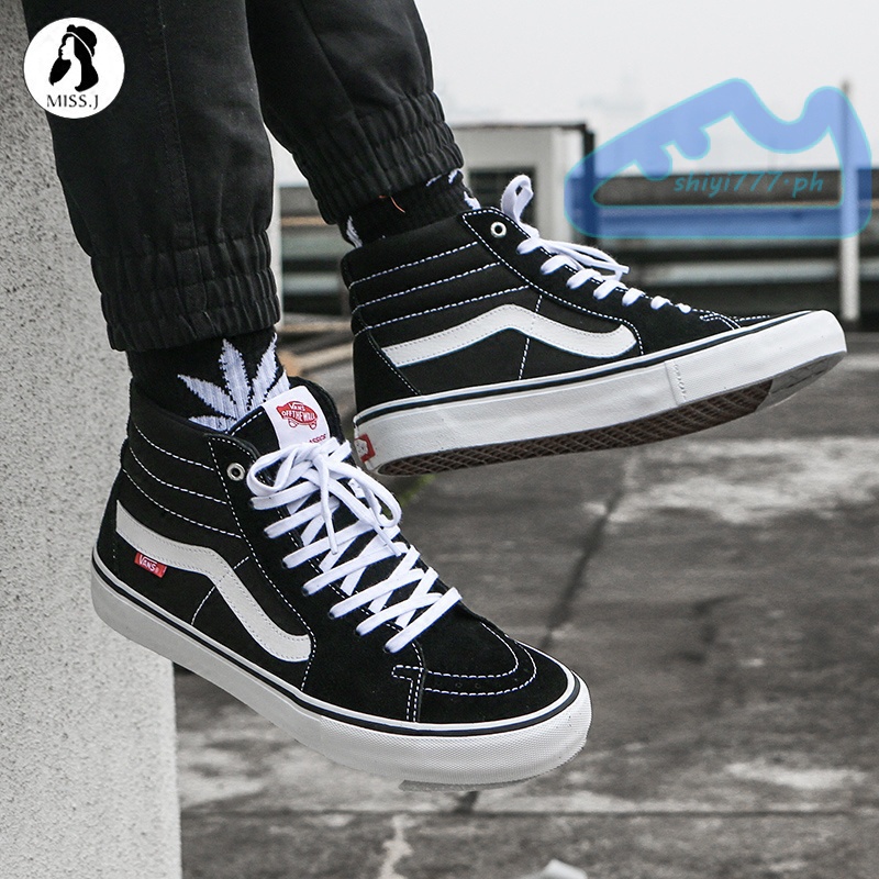 VANS SK8-Hi black white high skate shoes