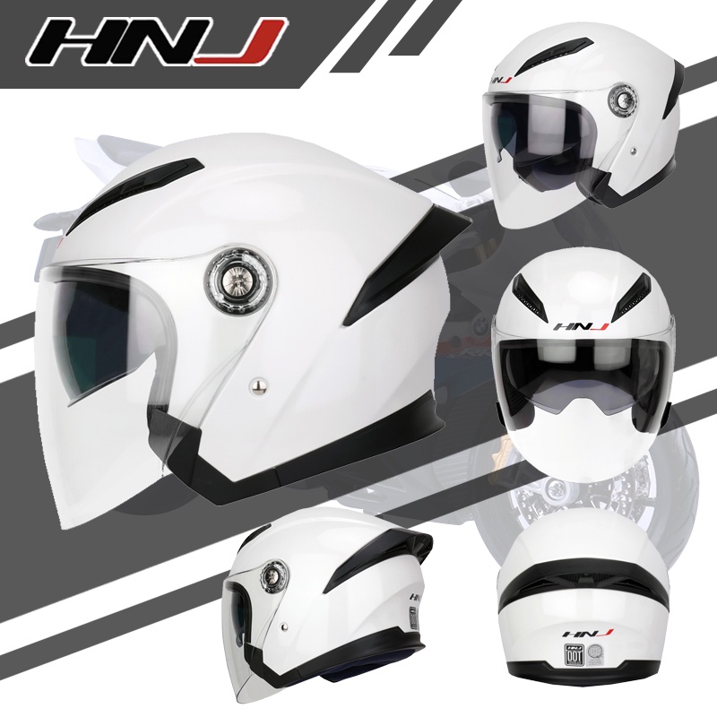 Hnj half store face helmet price