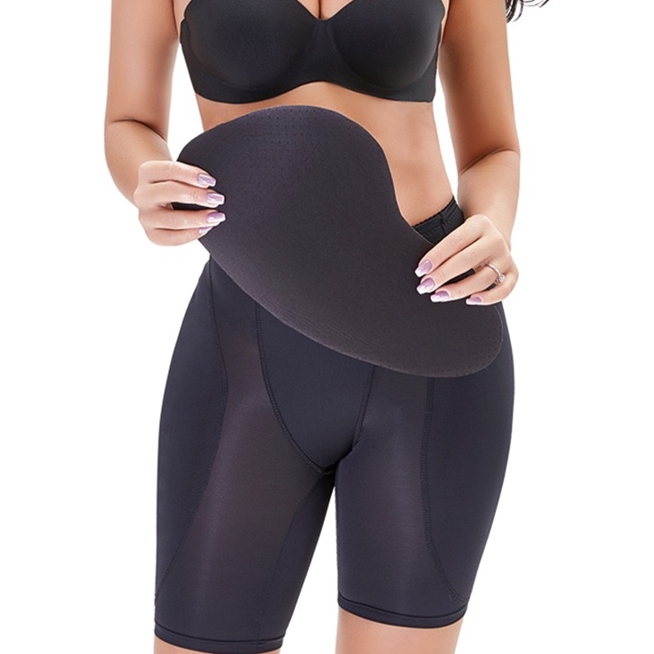 Wechery Womens 4 Pad Hip Enhancer Shapewear Set With Fake Butt And