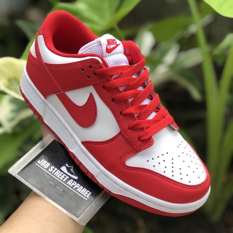 Low cut fashion sneakers 'White Red' DUNK SB University (HIGHEST