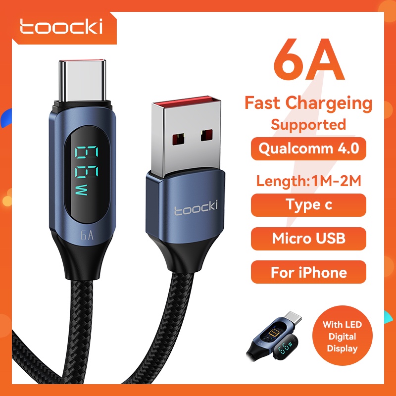 Toocki 75W USB C Charger QC4.0 PD3.0 5A 45W Fast Charging Type C Car