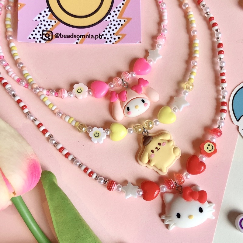 Hello kitty bead deals necklace