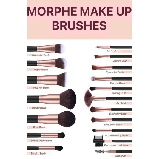 MORPHE MAKE UP BRUSHES ASSORTED Shopee Philippines