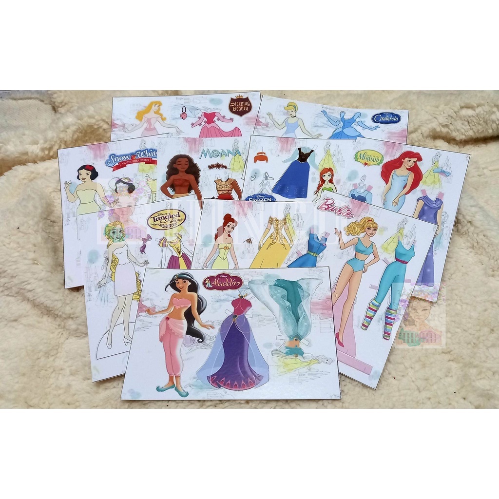 Disney Princess Paper Dolls 3d