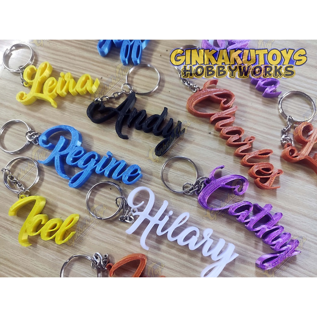 Keychain on sale name printing