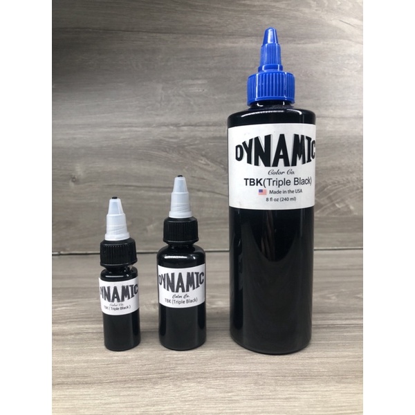 Original Dynamic Black White Triple Black Tattoo Ink 8oz