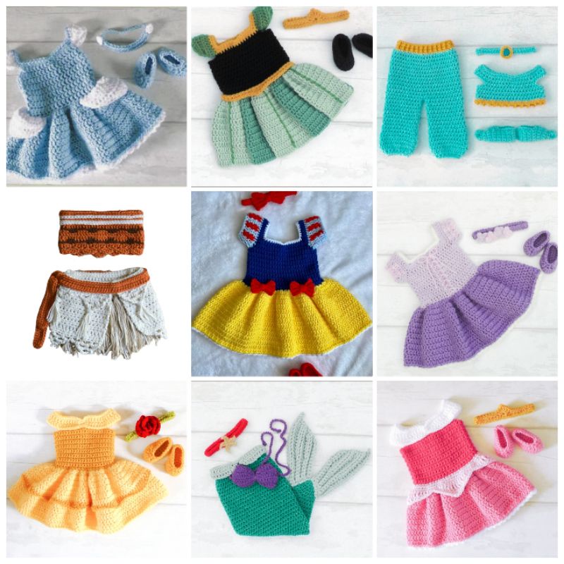 crochet disney princess dress MEMES CROCHET | CROCHET Princess Belle DRESS | DISNEY PRINCESS COSTUME|  MILESTONE DRESS Complete Design Disney Costume Newborn To 2 Years Disney  Costume - Lazada