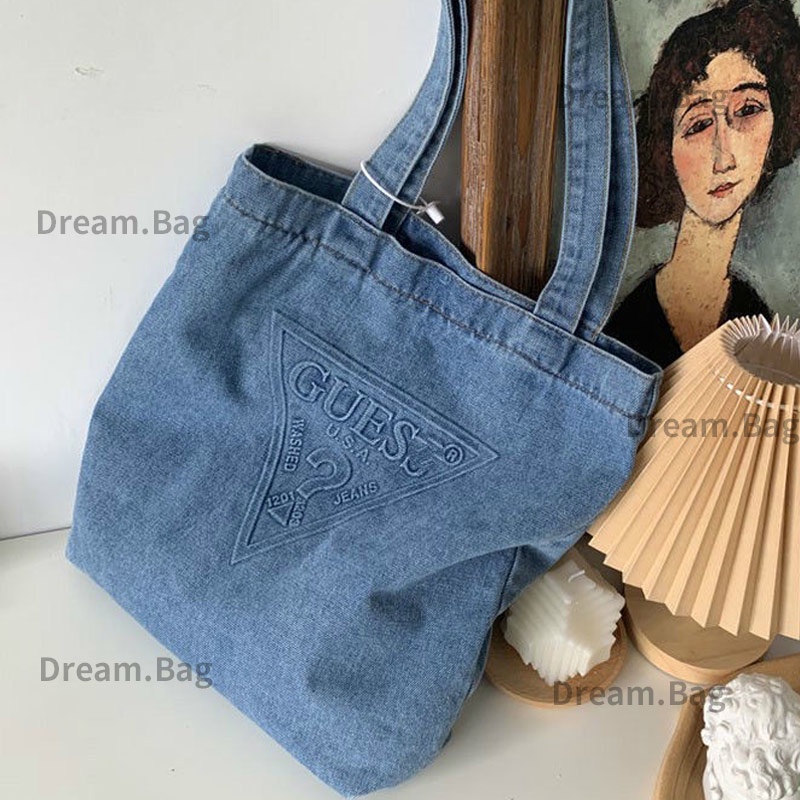 Denim on sale bag guess