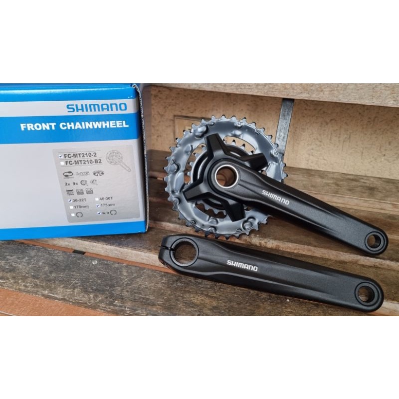 Shimano mt210 2x discount crankset