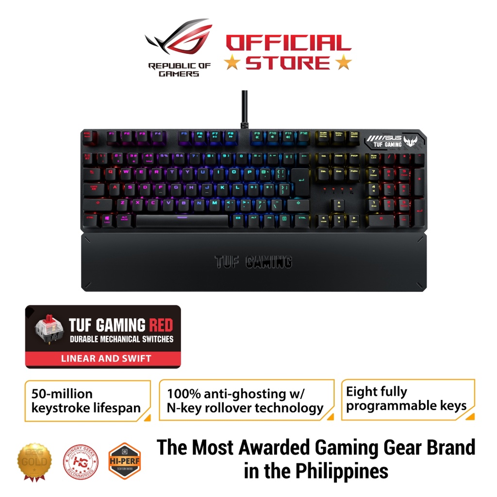 Asus TUF Gaming K3 Teclado Mecánico Gaming Switch Red