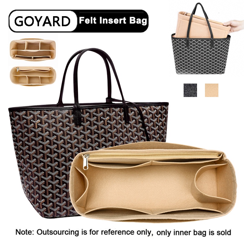 Felt Insert Organizer For Goyard GM PM Mini Tote Bag Womens