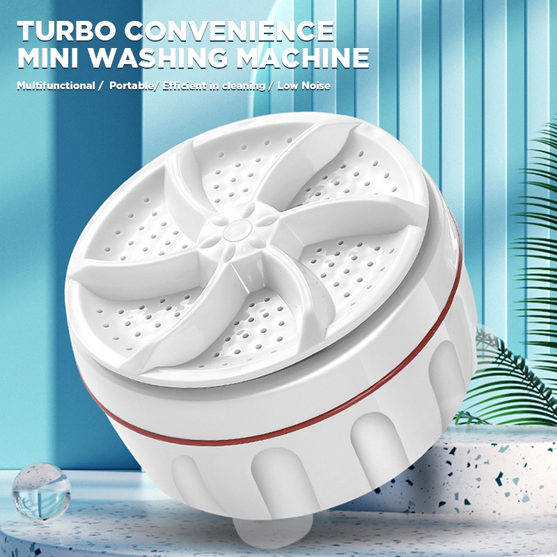 Mini Portable Washing Machine Multifunctional Ultrasonic Turbine Washing  Machine Mini Turbo Washer