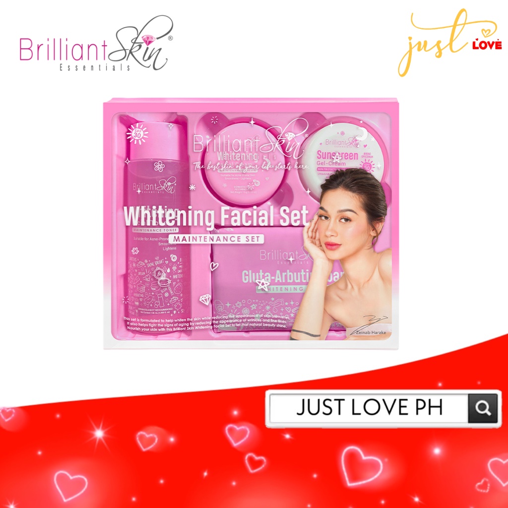 Brilliant Skin Whitening Facial Set New Maintenance Set Shopee