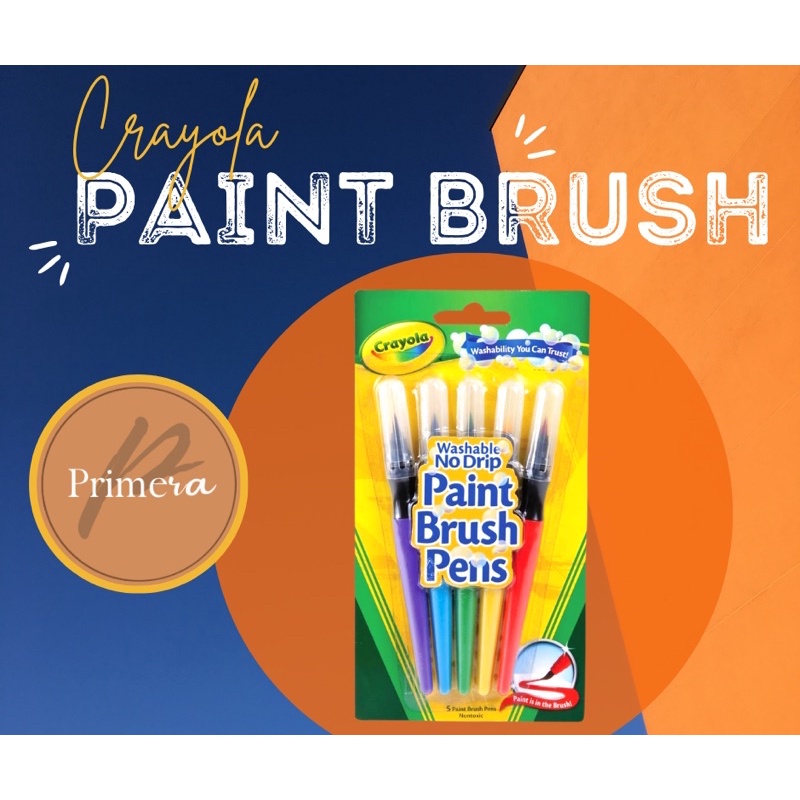 Crayola Paint Brush Pens, No Drip, Washable