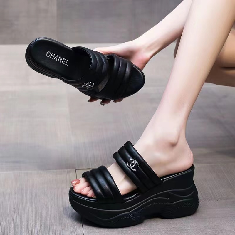 Chanel wedges sale 218