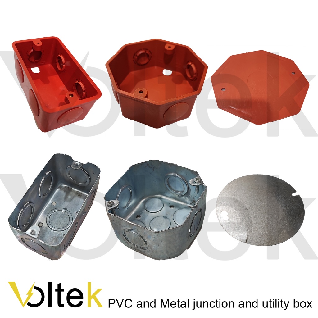 Junction box, utility box and junction box cover Pvc plastic or