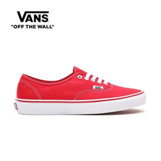 Vans Authentic Red Sneakers For Unisex Shopee Philippines