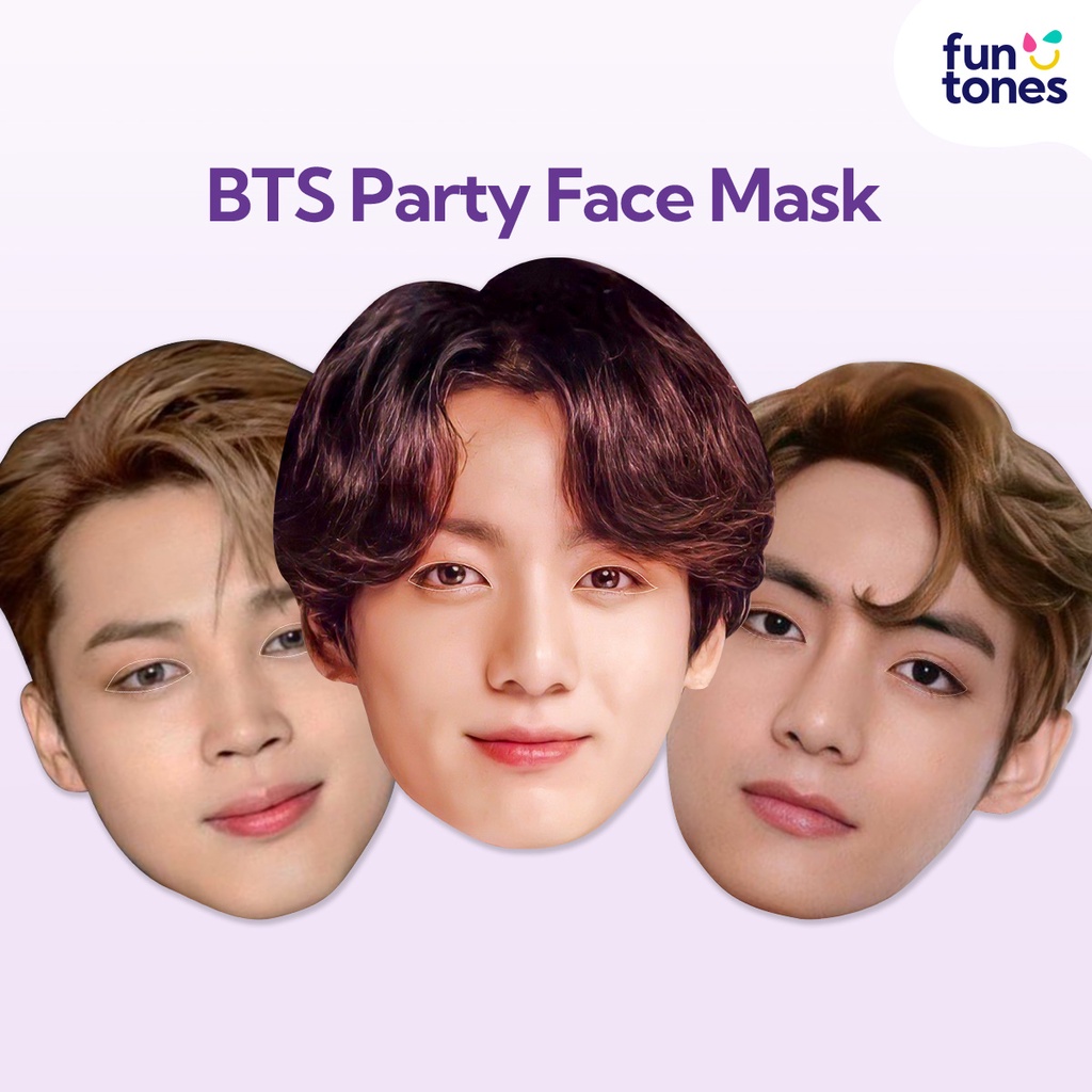 BTS with faces mask