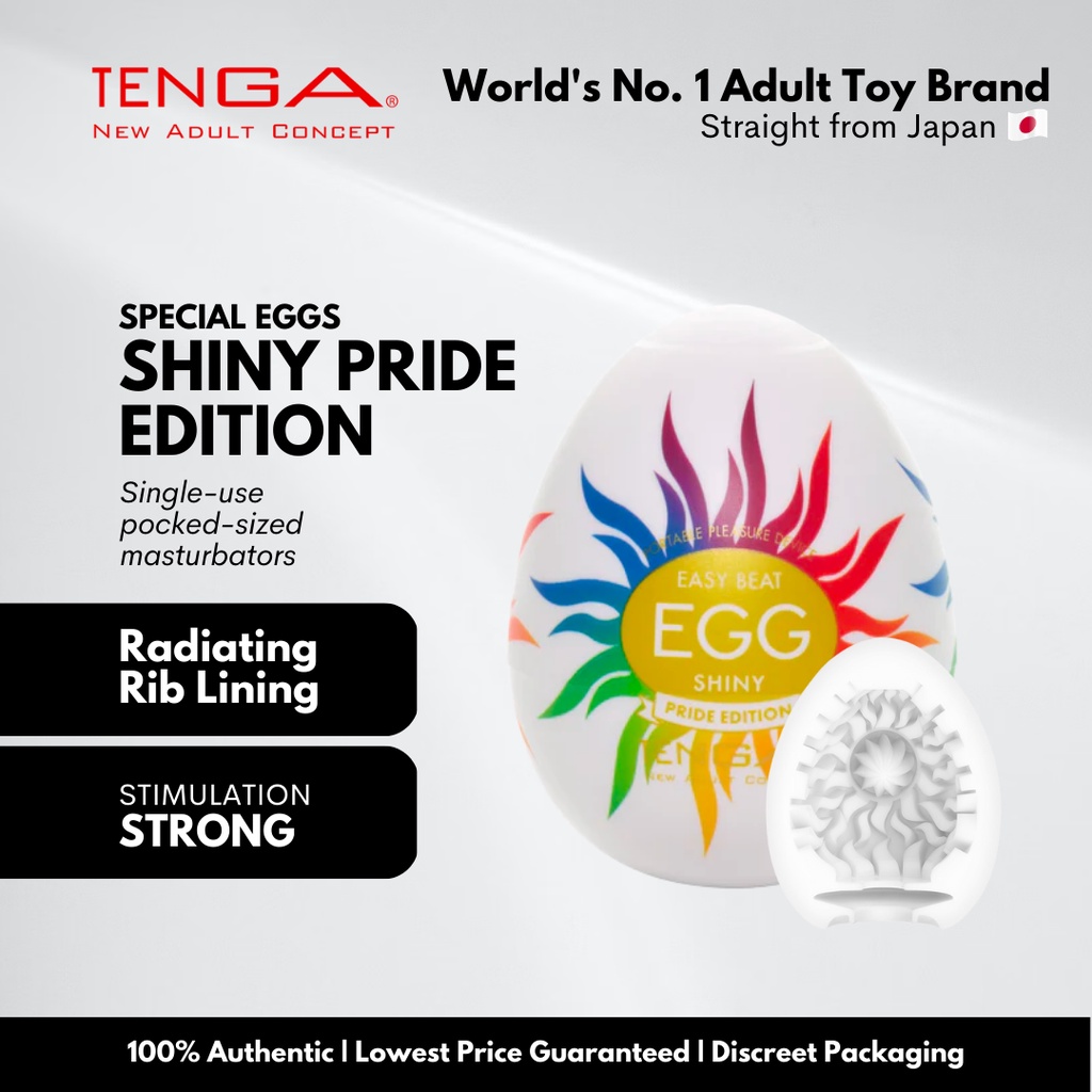 Tenga EGG Disposable Male Masturbator Shiny