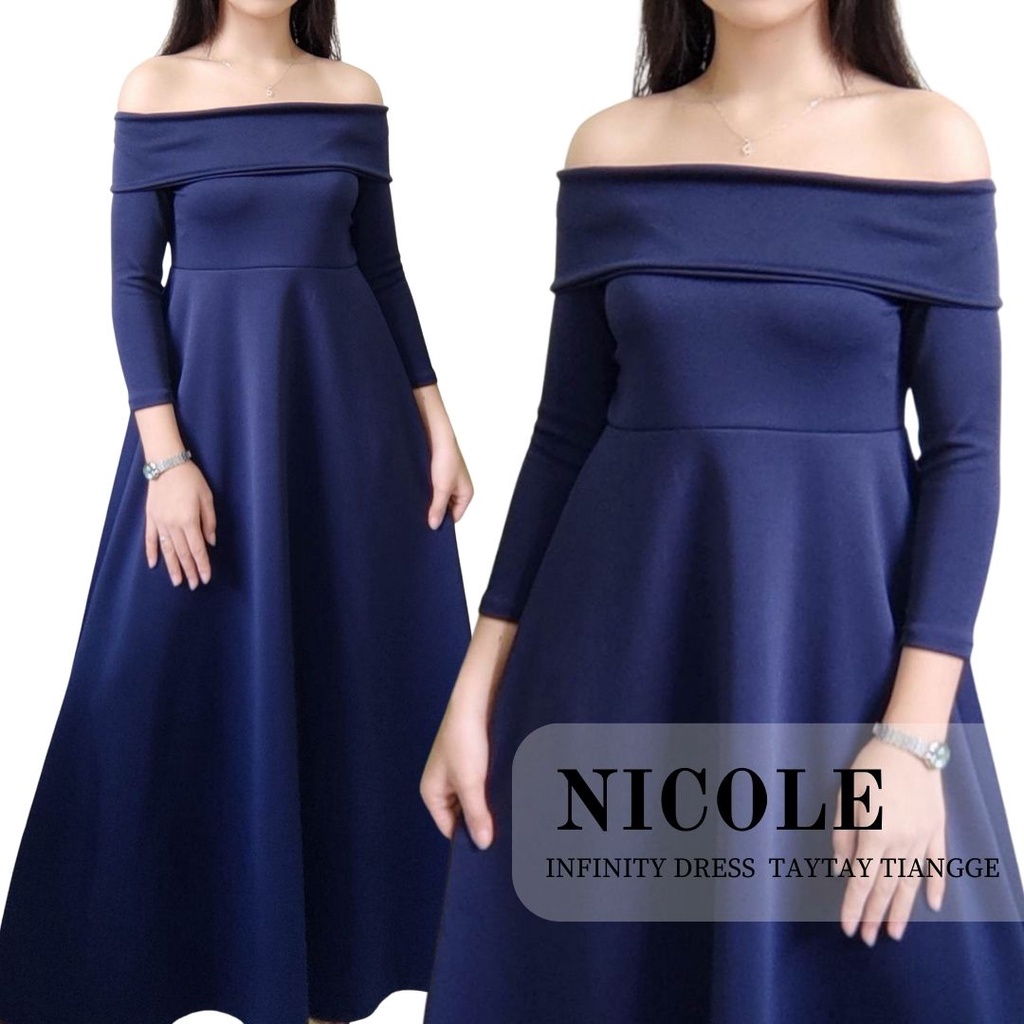 Nicole Dress Balloon Cut Bridesmaid Dress Wedding Dress Taytay