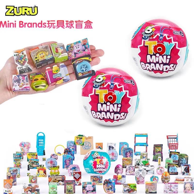 Real 5 Surprise Toy Mini Brands Capsule By Zuru Ball Blue Blind