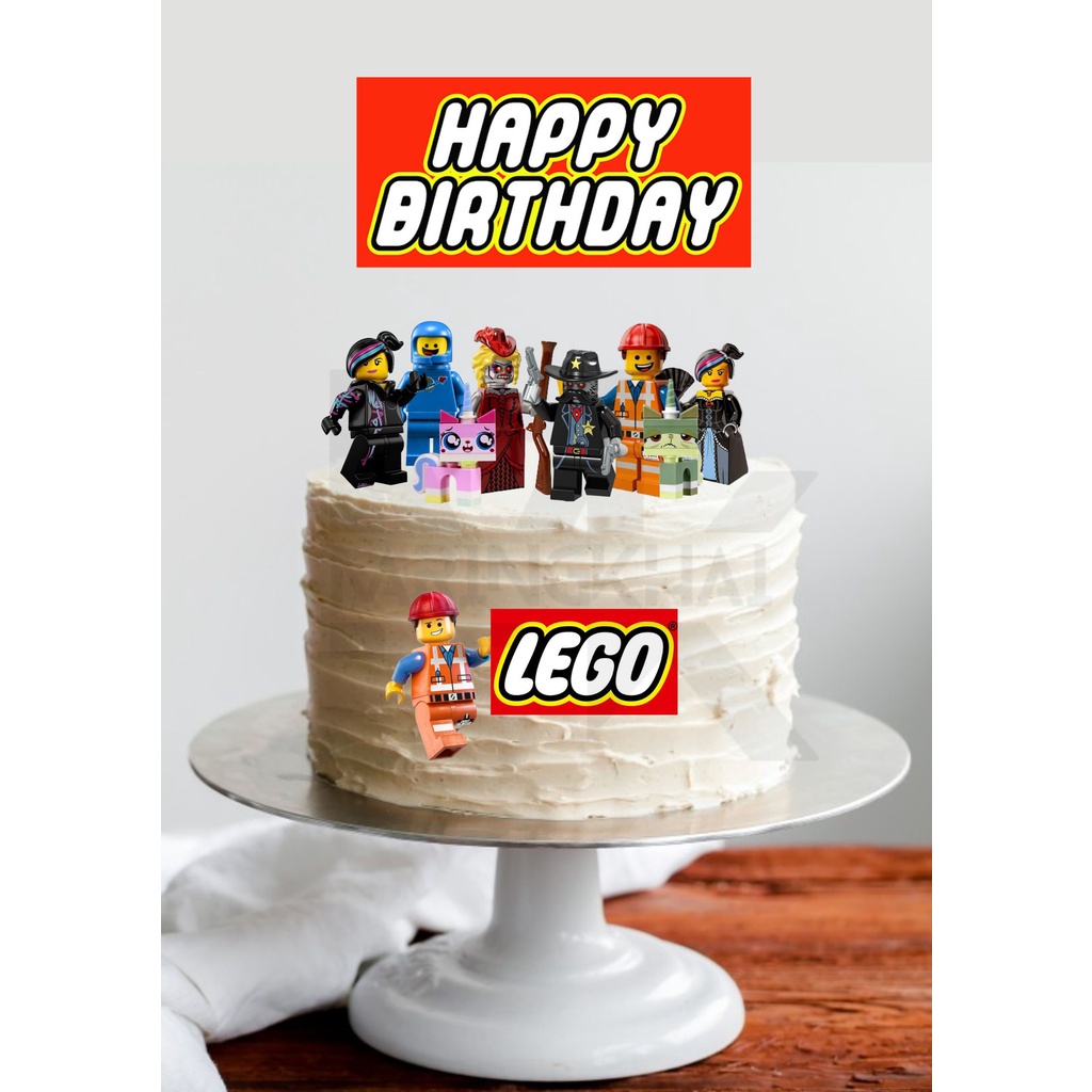 Lego best sale cake design