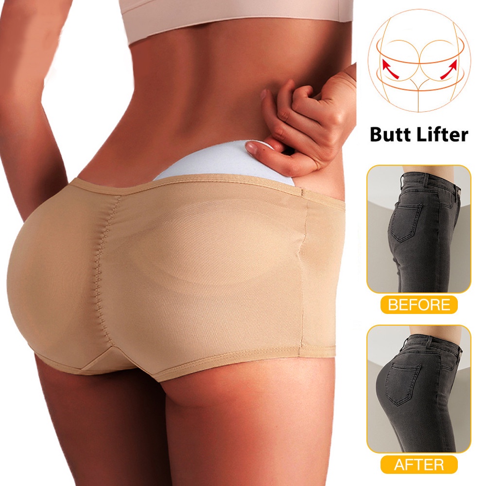 Plus Size Low Waist Hip Pads Butt Lifting Panties for Women Seamless Hips  Padding Shaper Fake Ass