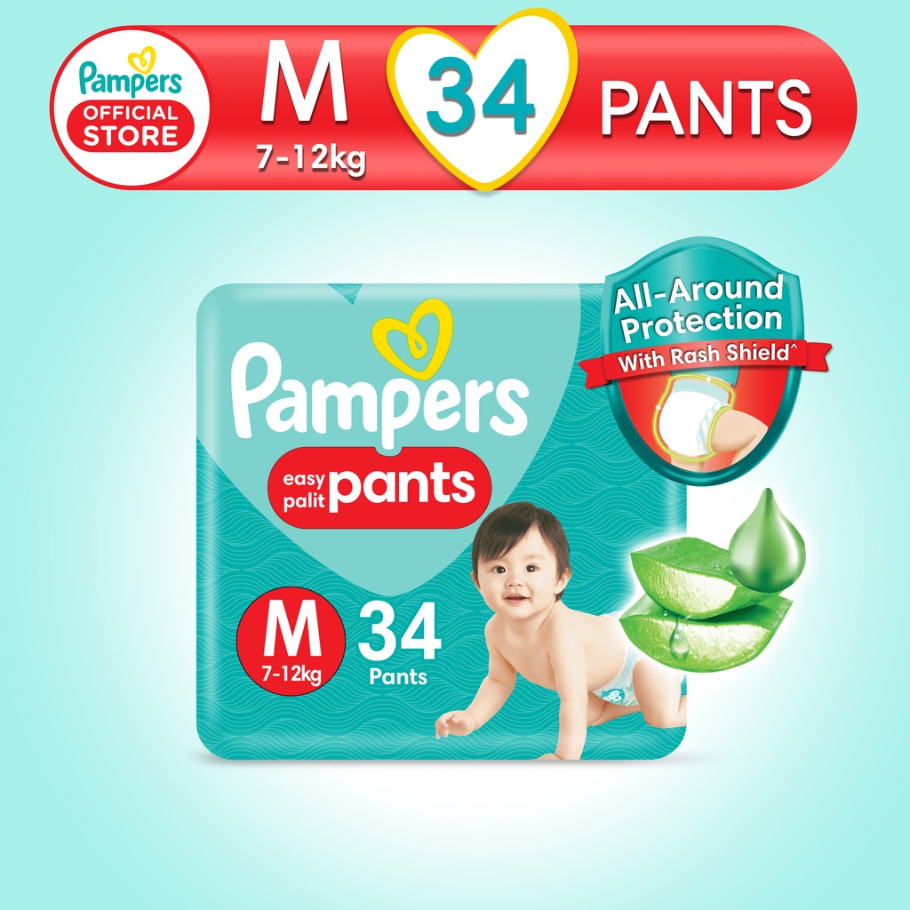 Pampers Baby Dry Pants Diapers Medium 34s x 1 pack (34 pcs