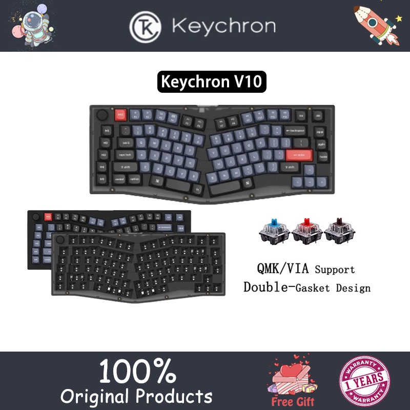 Keychron Q10 Alice Layout 赤軸 状態良い 送料0円 スマホ/家電/カメラ