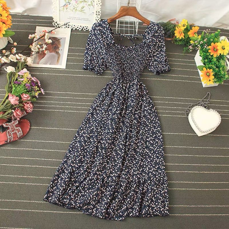 Bangkok New Chic skater Maxi Floral Design Swing dress women