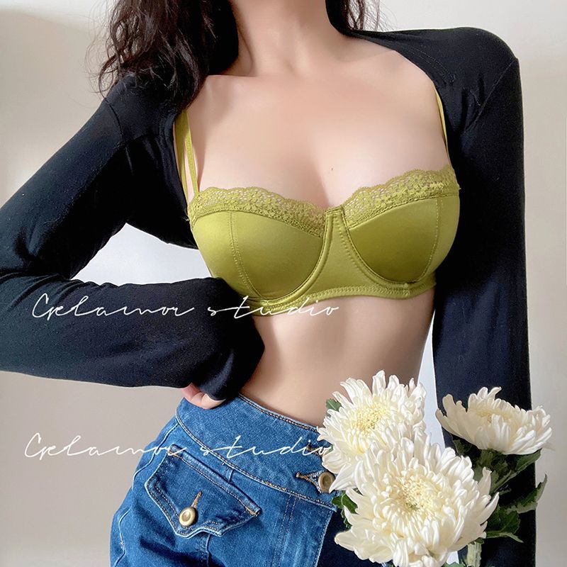 ▷ 2 Pcs Plus Size Women Bras Front Closure Bra Sexy Lingerie T