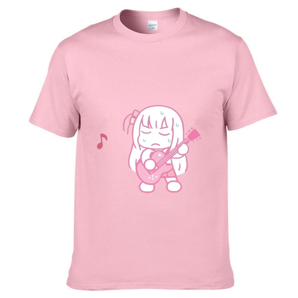 Anime BOCCHI THE ROCK! hitori bocchi T-shirt Summer women men Short Sleeve  Tees 