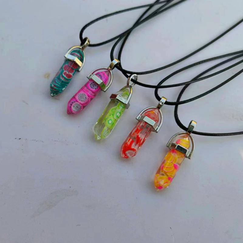 Trees sale confetti necklace