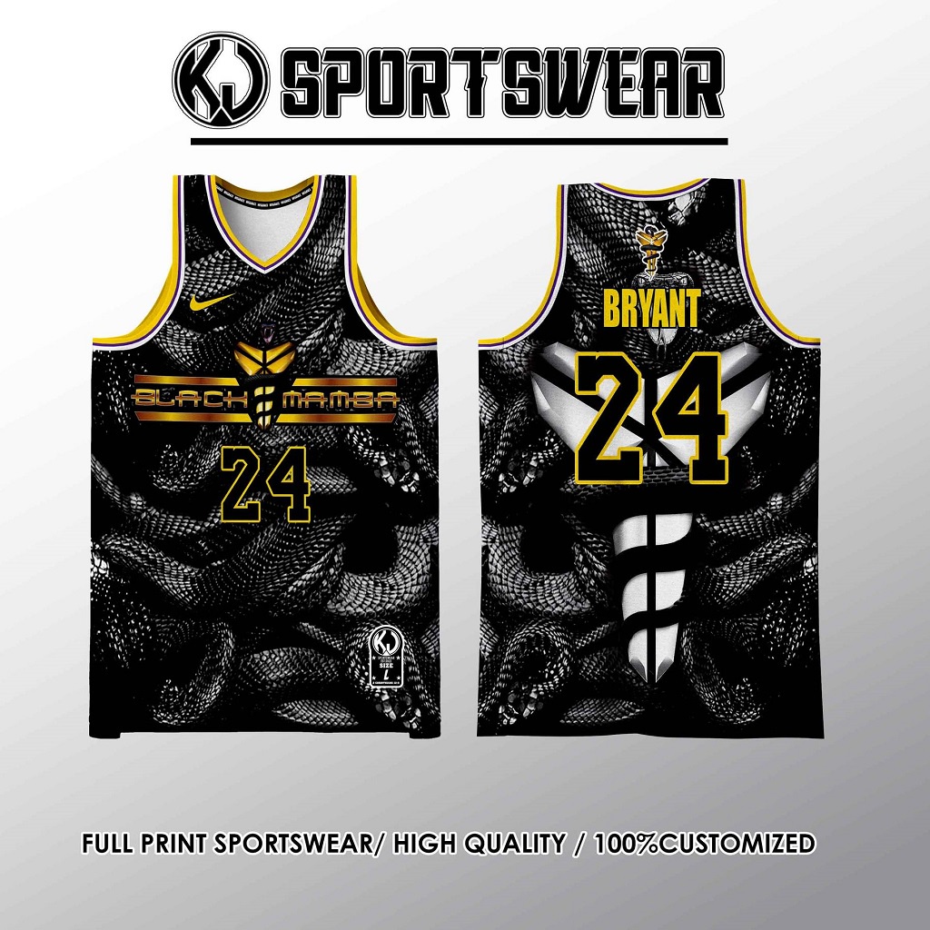 LATEST BLACK MAMBA 06 KOBE BRYANT BASKETBALL JERSEY FREE CUSTOMIZE OF NAME  AND NUMBER ONLY full sublimation high quality fabrics/ trending jersey