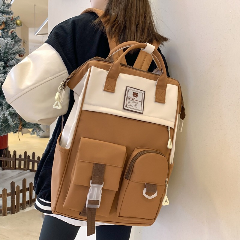 Schoolbag Female Junior High School Student Lightweight Primary School  Fresh And Sweet Third To Fifth And Sixth Grade Large-capacity Backpack
