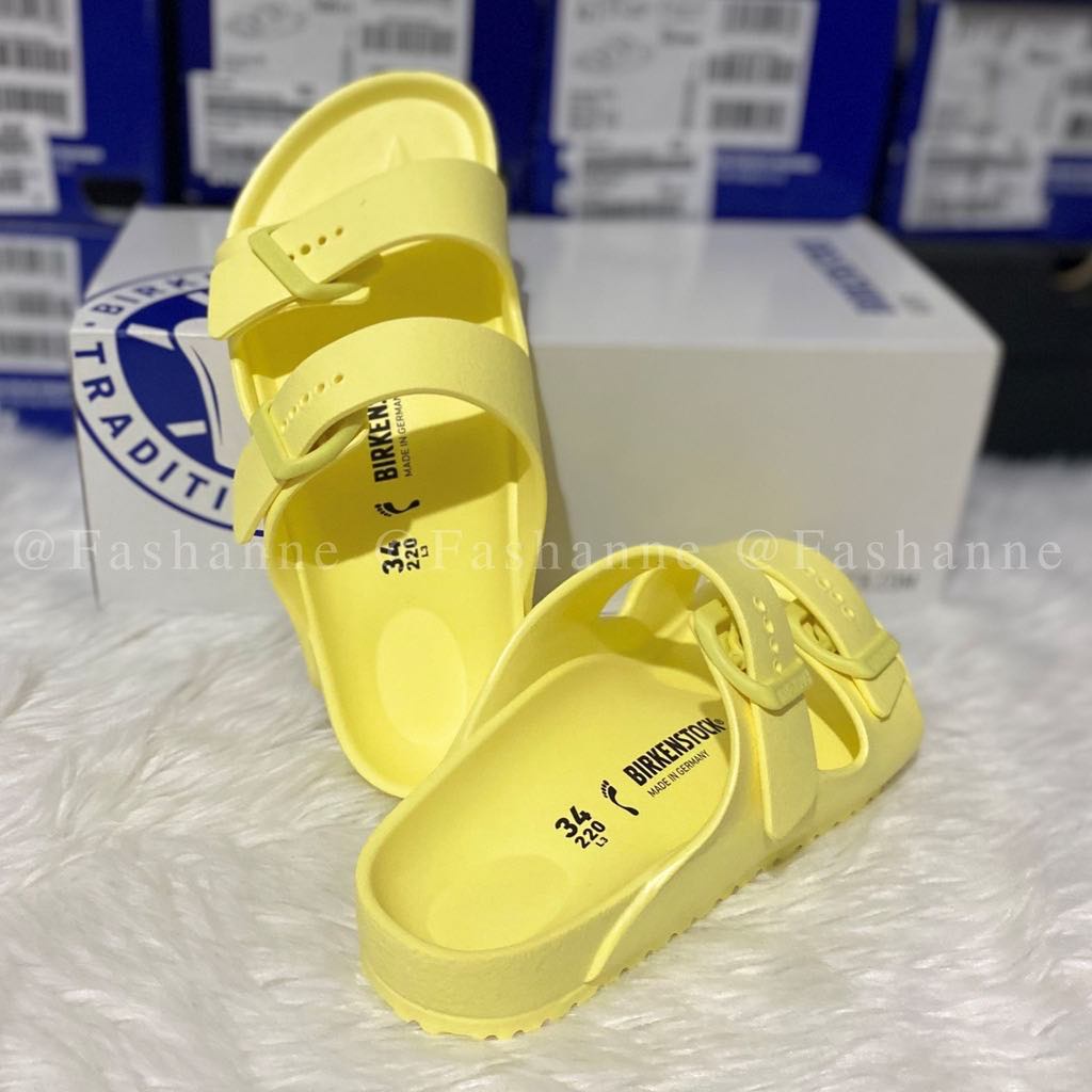 Yellow birkenstocks hot sale arizona eva