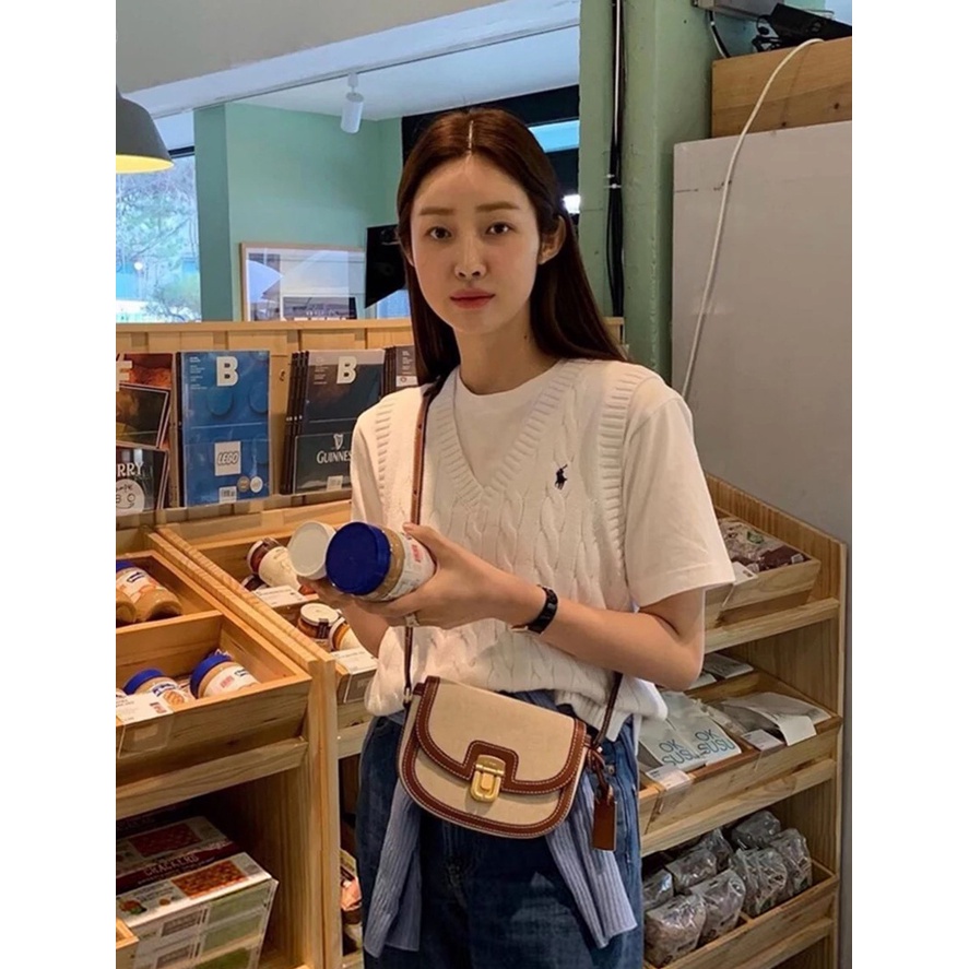 Luxury Brand Contrast Saddle Bag Women's Bag 2023 New Fashion High-class  Buckle Underarm Bag Single-shoulder Messenger Ba Sac