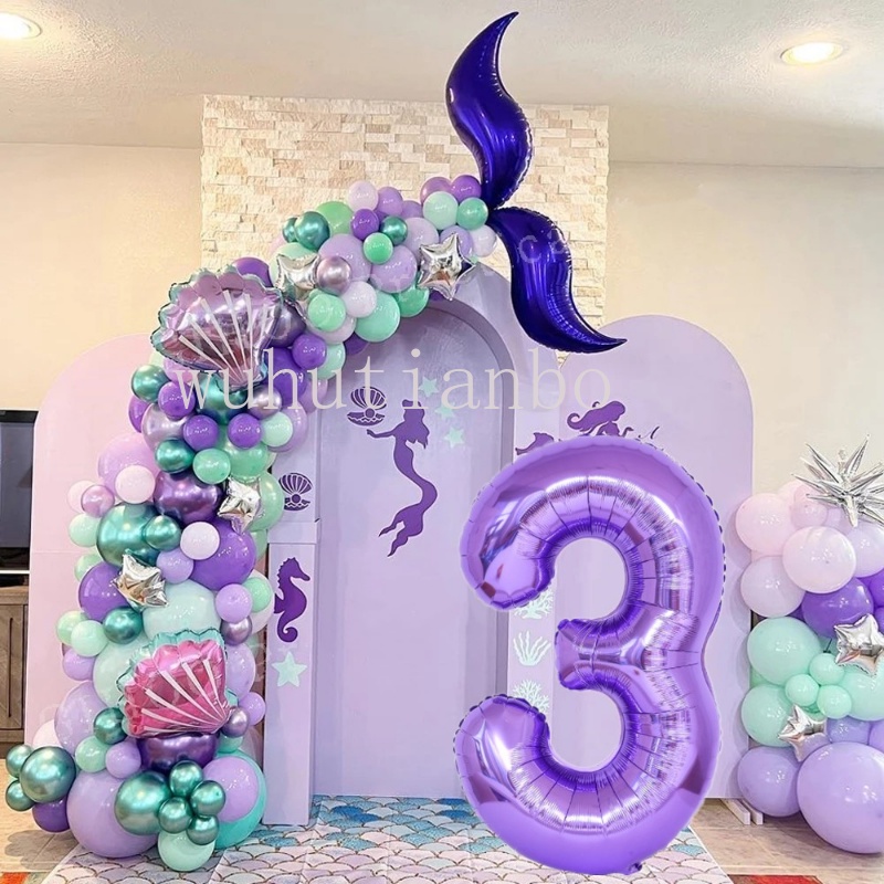 1pc Shark Balloon Ocean Dinosaur Mermaid Party Globos Birthday Party  Decorations Kids Baby Shower Boy Aniversario Balon Balao