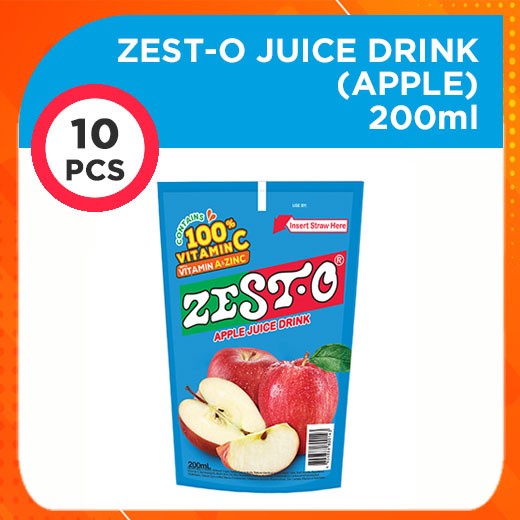 Zest O Juice Drink Apple 10 x 200ml Shopee Philippines