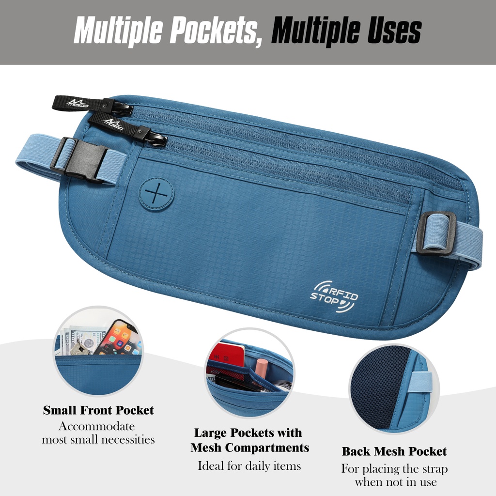 MoKo Waterproof Phone Pouch Wallet Bag, IPX8 Adjustable Sling