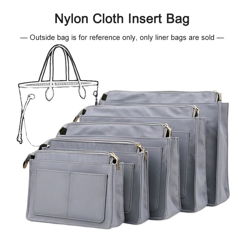 Nylon Purse Organizer for LV Alma BB Inserts with a Zipper Closer  Waterproof Bag in Bag Shapers