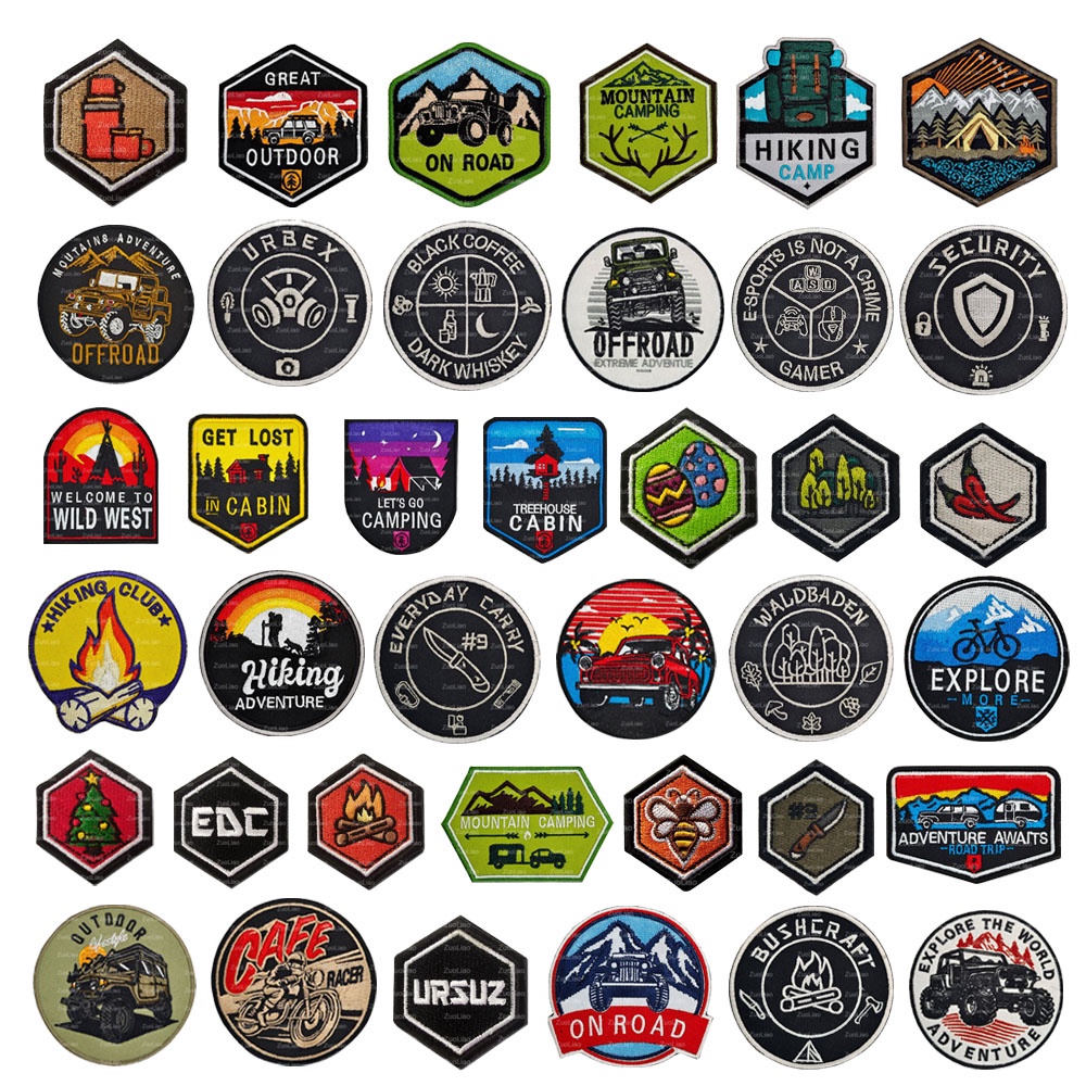 Mountaineering Velcro Patch, Velcro Embroidered Patches