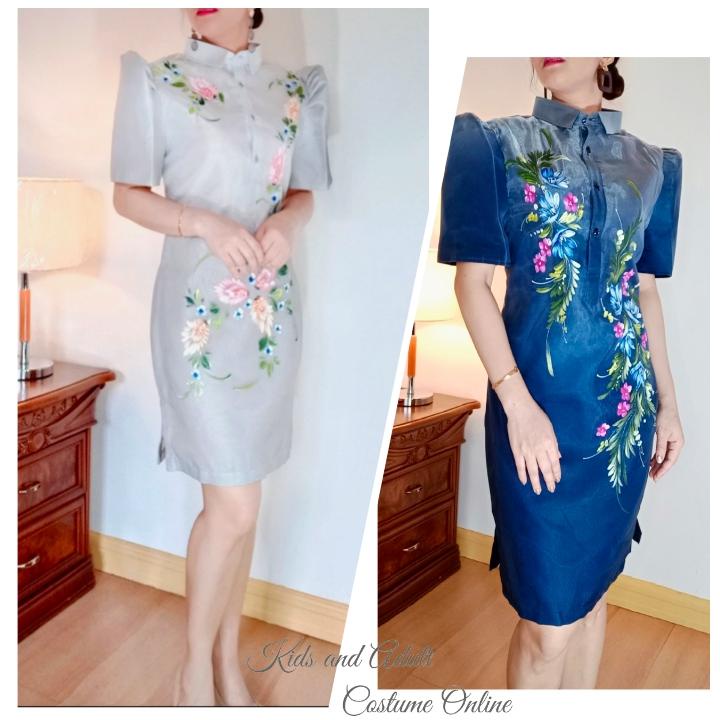 MODERN FILIPINIANA BARONG DRESS FOR WOMEN Shopee Philippines