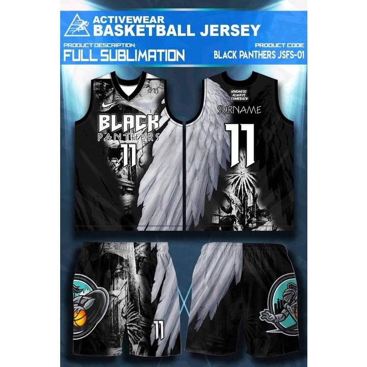 Jersey Philippines Sublimation - Black Panthers 