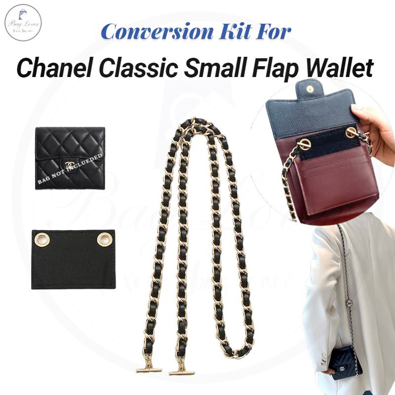 Sarah Wallet Conversion Kit felt Insert With Chain Wallet 