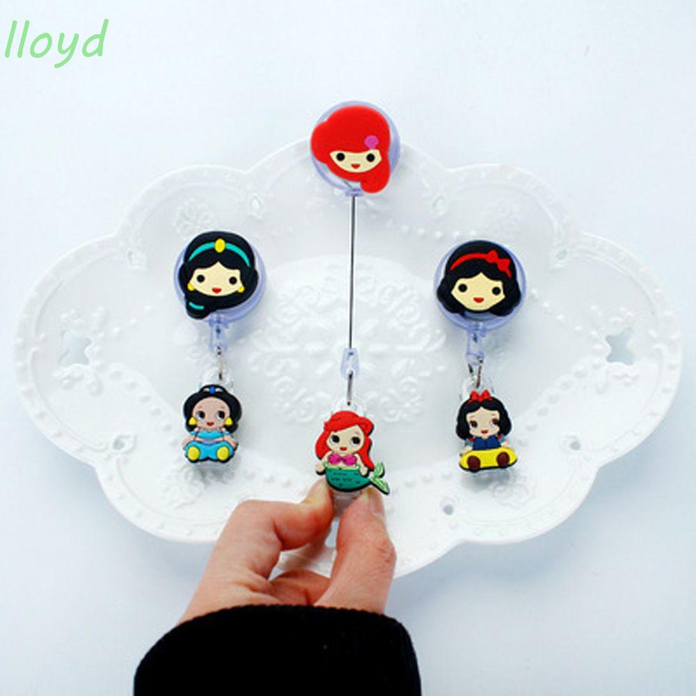 Cute Badge Holder Retractable ID Name Holder Office Supplies Badge