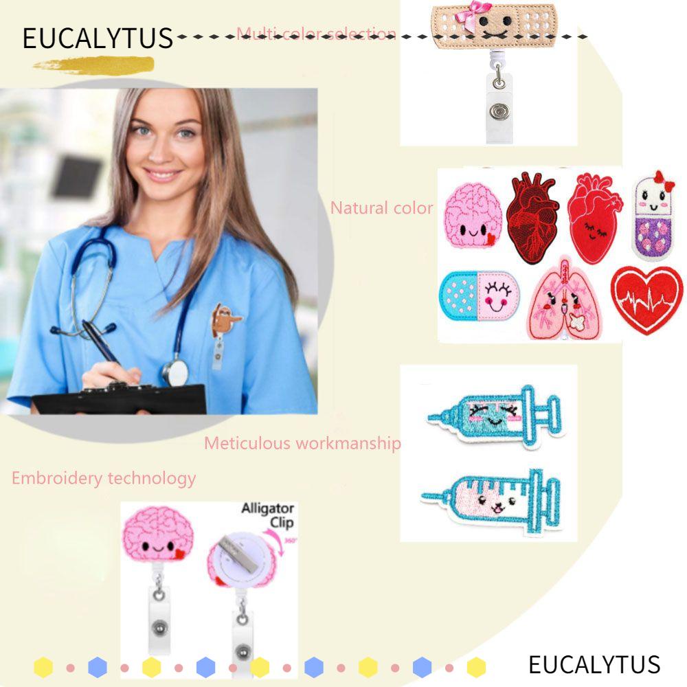 EUTUS Kawaii Badge ​Nurse Key Card Holder Reel Clip Exhibiton